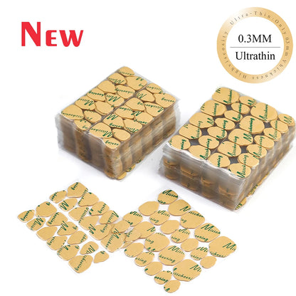 10Sheets/240Pcs  Double Side Adhesive Tape Glue Sticker For Fake Nails Super Sticky Waterproof Breathable Transparent Jelly Glue.