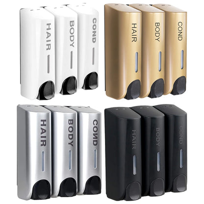 Dreifacher 350ml Duschbad-Shampoo-Spender Mehrzweck-Wand wasch spender mit großer Kapazität für Bad zubehör