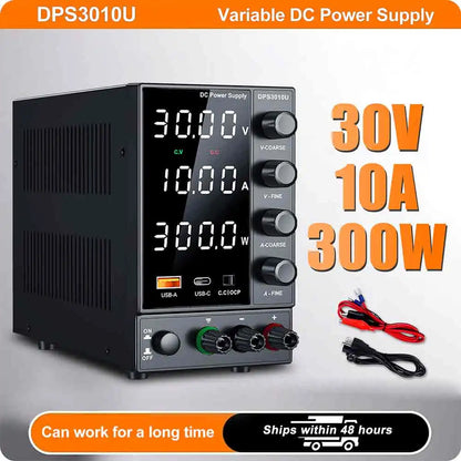 Adjustable DC Power Supply 30V 5A 10A 60V 120V 3A LaboratoryBench Power Source Switching Stabilized LCD Power Supply regulator.