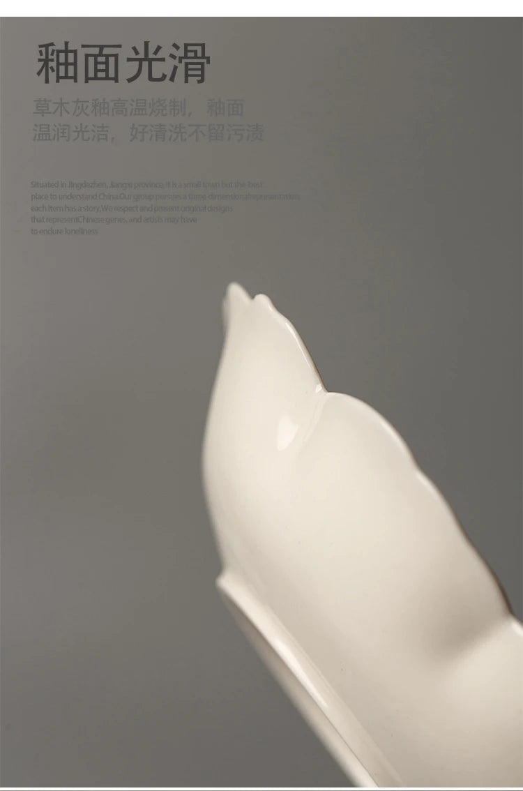 color petal household ceramic dish hotel restaurant tableware.