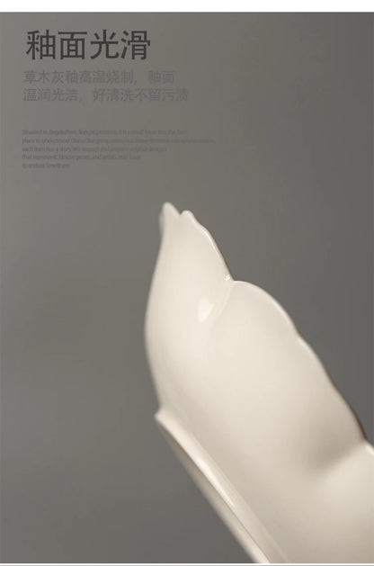 color petal household ceramic dish hotel restaurant tableware.