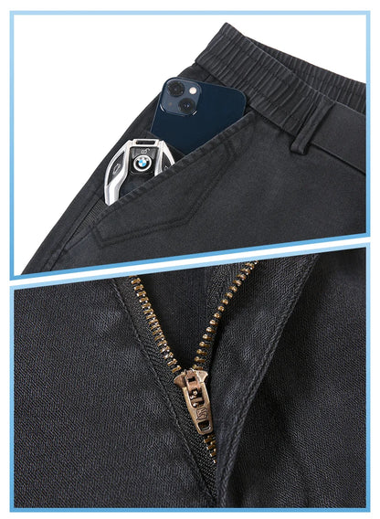 Men's Loose Straight Lyocell Wide Leg Trousers 2025 Autumn Winter Drape Comfortable Versatile Casual Pants Plus Size 5XL.