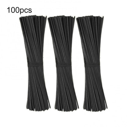 100Pcs Reed Diffuser Sticks Wooden Rattan Fiber Fragrance Decor Replacement Rod.