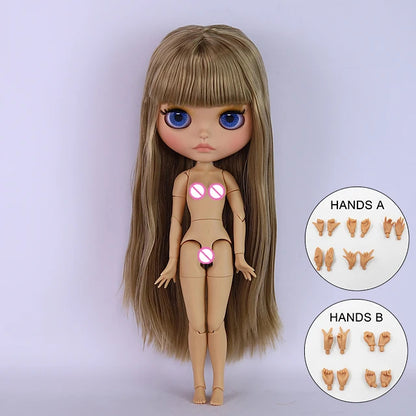 ICY DBS Blyth Doll BJD Joint Body tan Skin Matte Face Set Doll 1/6 30cm Girl Gift Anime SD