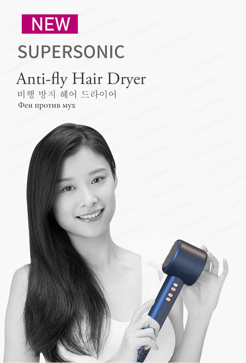 Professional Super Hair Dryer Personal Hair Care Styling Negative ion Salon Tool Constant Anion Electric Leafless Hair Dryers.