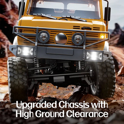 C8823 6WD RC Car 1/18 Off-road Remote Control Vehicle 2.4G High Speed Climbing Transport Rescue Crawler Model Toys for Children.