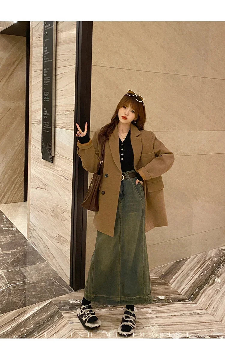 2025 Autumn Winter Women Sweaters Casual Slim Button Knitted Pullover Sweater Femme Basic Solid Jersey Tops Fashion Clothes.