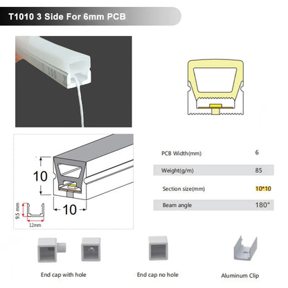 Silicone Neon Tube IP67 Waterproof Flexible Soft Silica Gel Sign 1m 2m 3m 4m 5m For WS2811 WS2812B 5050 2835 COB LED Strip Light.