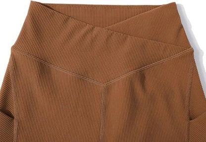 Sports Short Women Cross Workout Yoga Shorts with Pockets 5" High Waist Booty Biker Short.