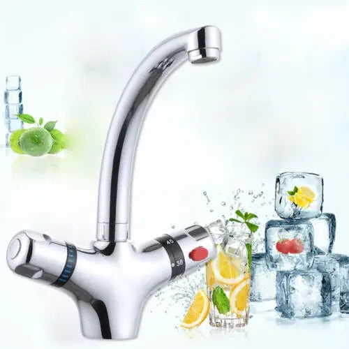 Thermostatic Tap Kitchen Sink Mixer Stainless Steel Tap