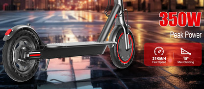 AOVOPRO TX01/365GO Electric Scooter 2025 New Design 350W Super Power Folding Dual Brake Electric Scooter 31KM/H 5-28KM Range.