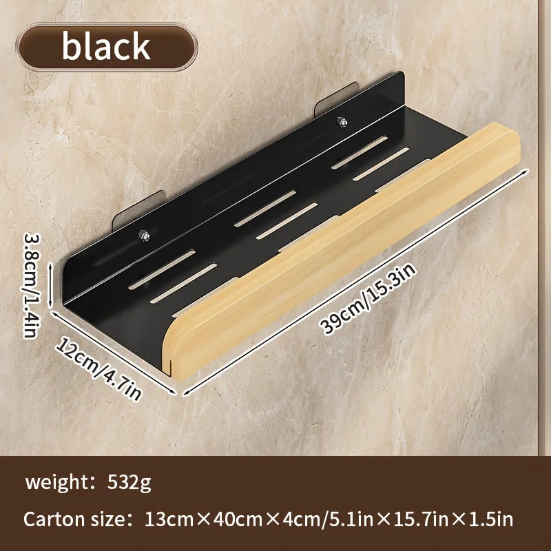 1PC Wandregal Kein Bohren Badezimmer Aufbewahrung Organizer für Shampoo Home Hotel Verwenden Badezimmerzubehör Schwimmendes Regal