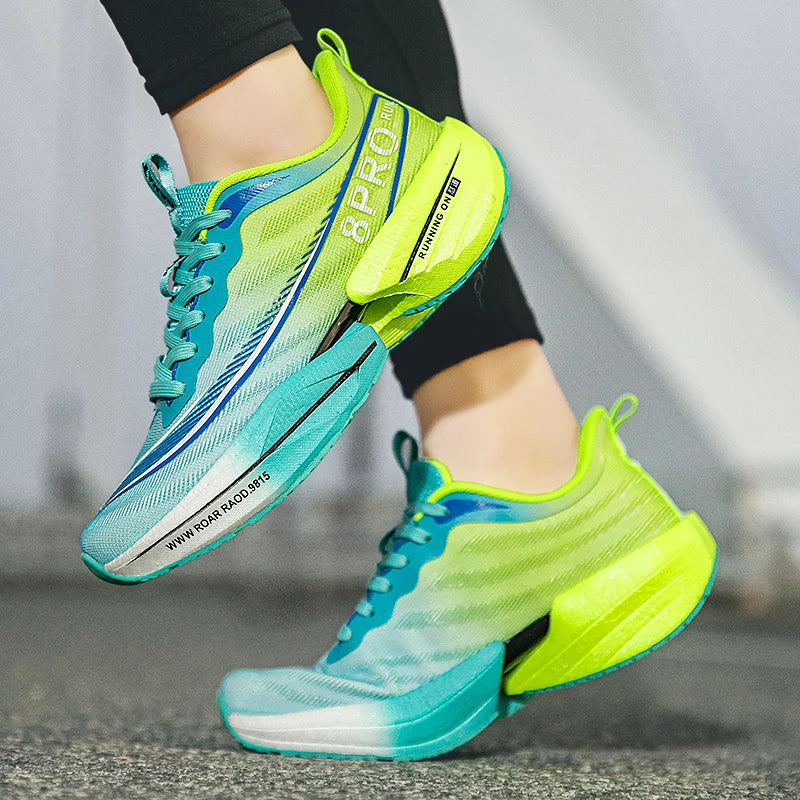 Marathon Air Cushion Herren Sport Laufschuhe Atmungsaktive leichte Damen Bequeme sportliche rutschfeste Carbon Plate Sneakers.