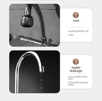 Kitchen Hot and Cold Water Faucets Household Kitchen Sink Splash Proof Sink Tap Deck Mounted Sprayer Taps
