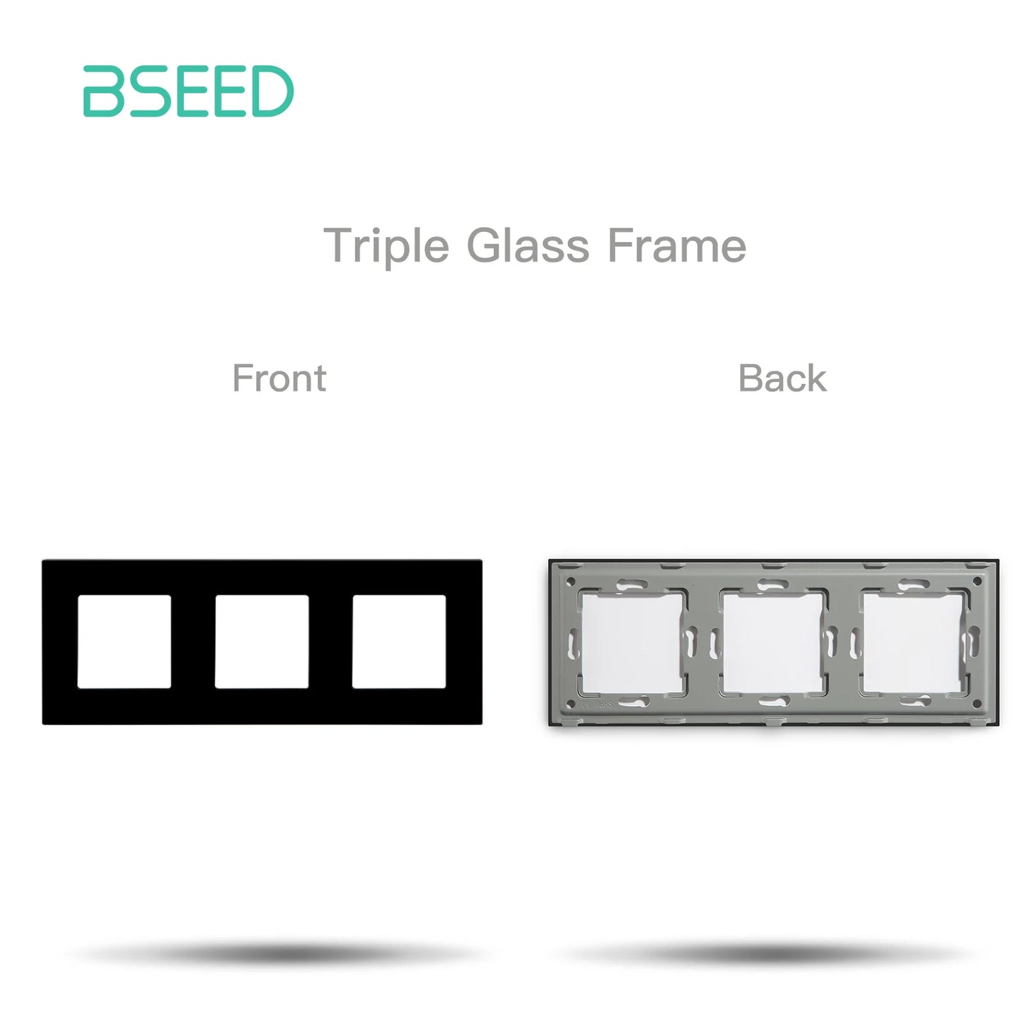BSEED Zigbee Touch Schalter Funktion Basis 1/2/3Weg Glas Panels EU Wand Smart Steckdose Tuya Smart Leben App DIY Teile Nur.
