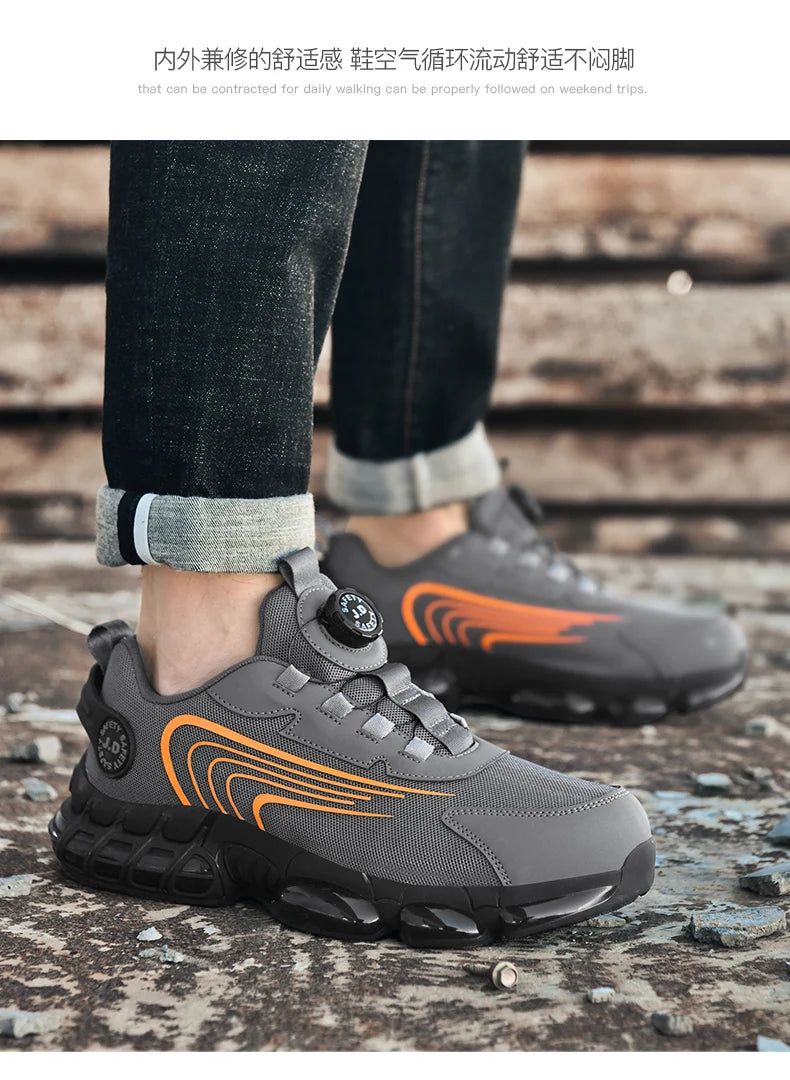 Men's Military Tactical Boots Army Boots Men Side Zipper Military Boots Men Anti-Slip Ankle Boots Work Safety Shoes Hiking Shoe.