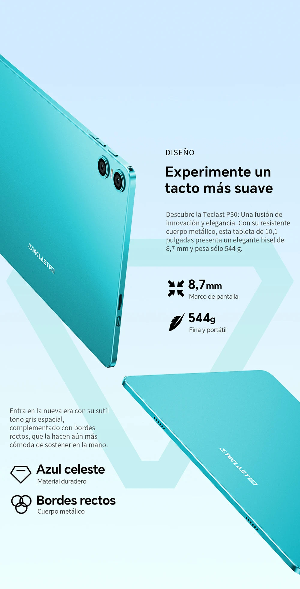 Teclast P30 Android 14 Tablet with 10.1" IPS Display, Max 12GB RAM, 128GB ROM, UNISOC T606 Octa-Core, Type-C, 3.5mm Jack, Widevine L1.