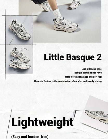 Xtep Little Basque 2 Freizeitschuhe für Herren, 20225, Sommer, Vintage, atmungsaktiv, bequem, rutschfest, langlebig 875219320017.