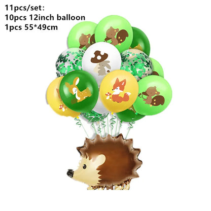 1–12 Monate Foto-Banner, Wald-Foto-Banner, alles Gute zum Geburtstag, Party-Dekoration, Babyparty, 1. Geburtstag, Junge, Mädchen, 12-Monats-Foto-Banner