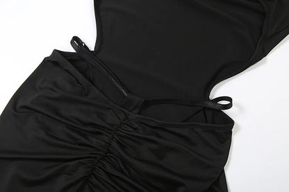 Weird Puss Hooded Backless Jumpsuit Woman Sexy Fitness Waistless Stretch Skinny Midnight  Activity Workout Streetwear Overalls.