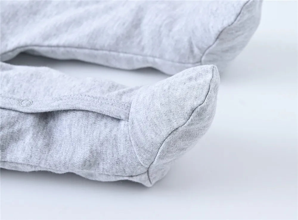 Herbst Langarm Baby Stram pler 100% Baumwolle einteilig Neugeborene Kleidung cool Bär Design 0-12m Kostüm.