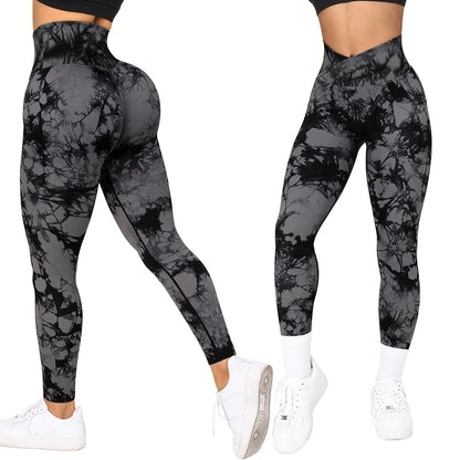 Tie Dye Fitness Legging Frau Push-Up Workout Sport Leggings Frauen Scrunch Butt Weibliche Outfit Gym Nahtlose Legging Hosen.