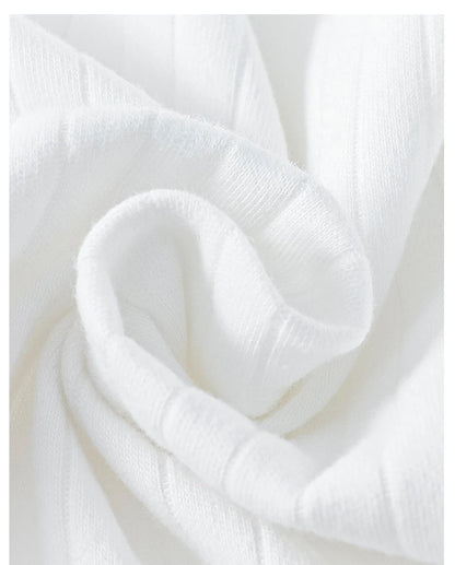 Einteiliges Outfit für Jungen und Mädchen, 100 % Baumwolle, langärmlig, Strampler für Neugeborene, solides Stricken, dünner Overall für Jahreszeiten.