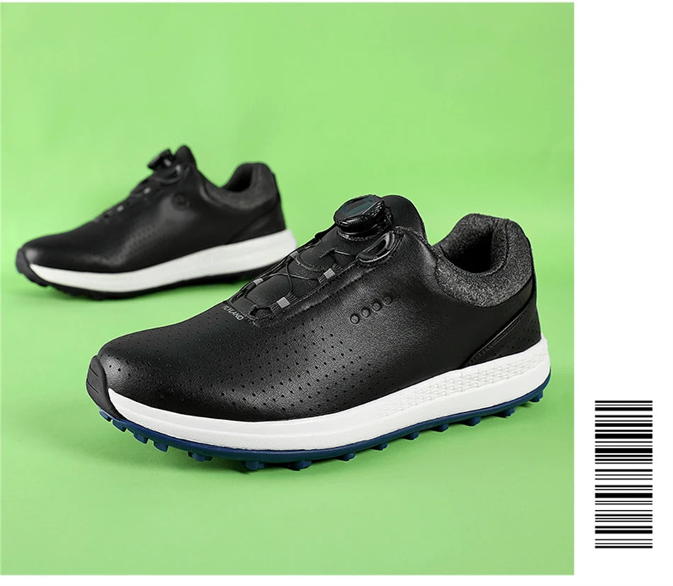 Breathable Luxury Golf Shoes Men Comfortable Outdoor Spikeless Golf Sport Training Sneakers Non-Slip Waterproof Walking Footwear.