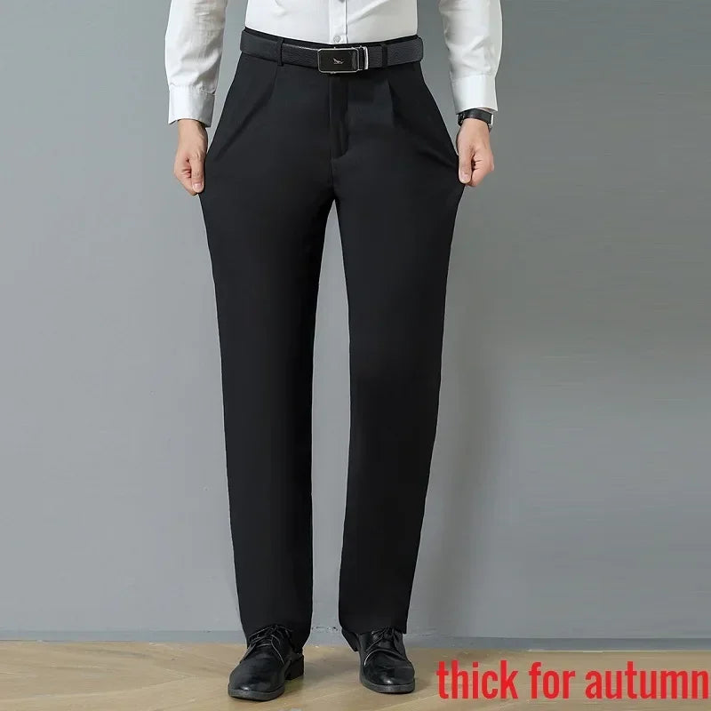 Big Fat Tall Men Clothing Men Dress Pants Extra Long Length Black Trouser Male Slim Plus Large Size Clothes 190cm 120cm 200 Cm