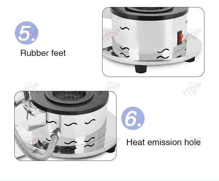 Commercial Burger Ice Cream Bread Maker 10CM Dia. Gelato Press Heating Machine Gelato Panini Press Ice Cream Sandwich Machine.