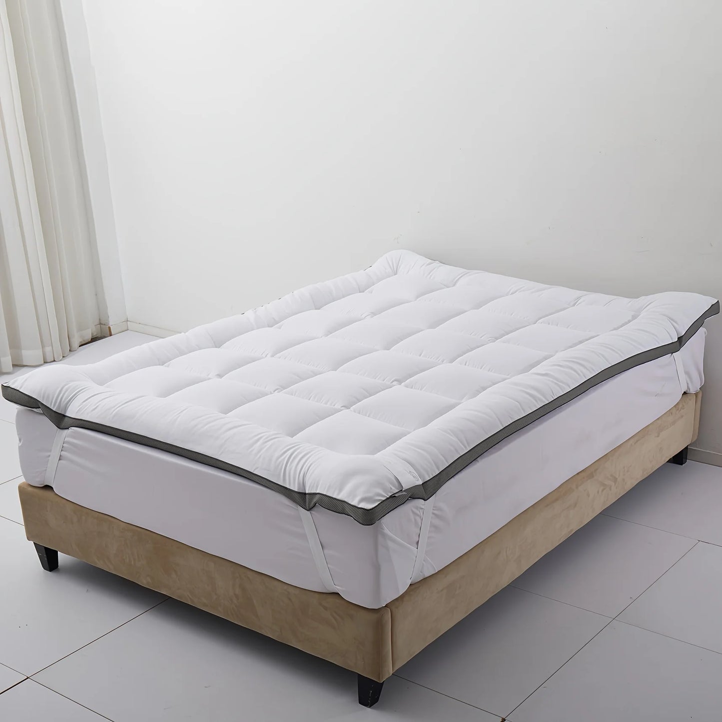 WQSPRING 900GSM Air Layer Mattress 5cm Thick Mattress Protection Pad Soft And Breathable Soothing Back Pain Mattress Pad.