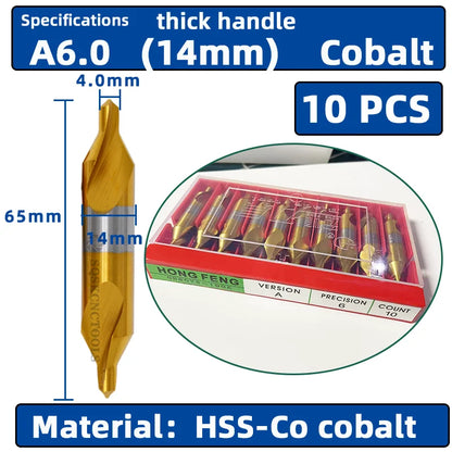 Hss Mittel bohrer für Metall 6 stücke Mittel bohrer Set Bohrloch zentrieren Bohrer Fräser Bohrer Set m35 Cen terin for bohren
