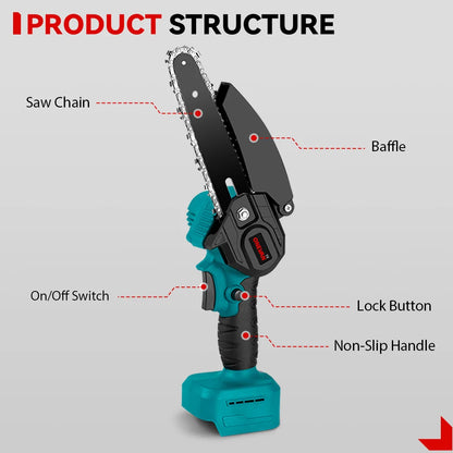 ONEVAN 3500 W Bürstenlose Teleskopstange Elektrische Kettensäge 3-IN-1 Hohe Zweig Schere Garten Beschneiden Werkzeug für ONEVAN 18 V Batterie