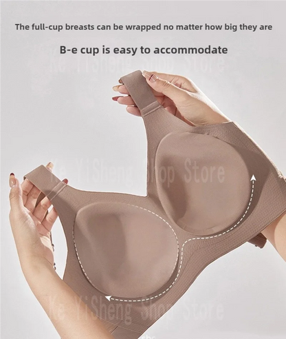 Non-trace body underwear women's bra anti-sag large size adjustment breast women big breasts small.