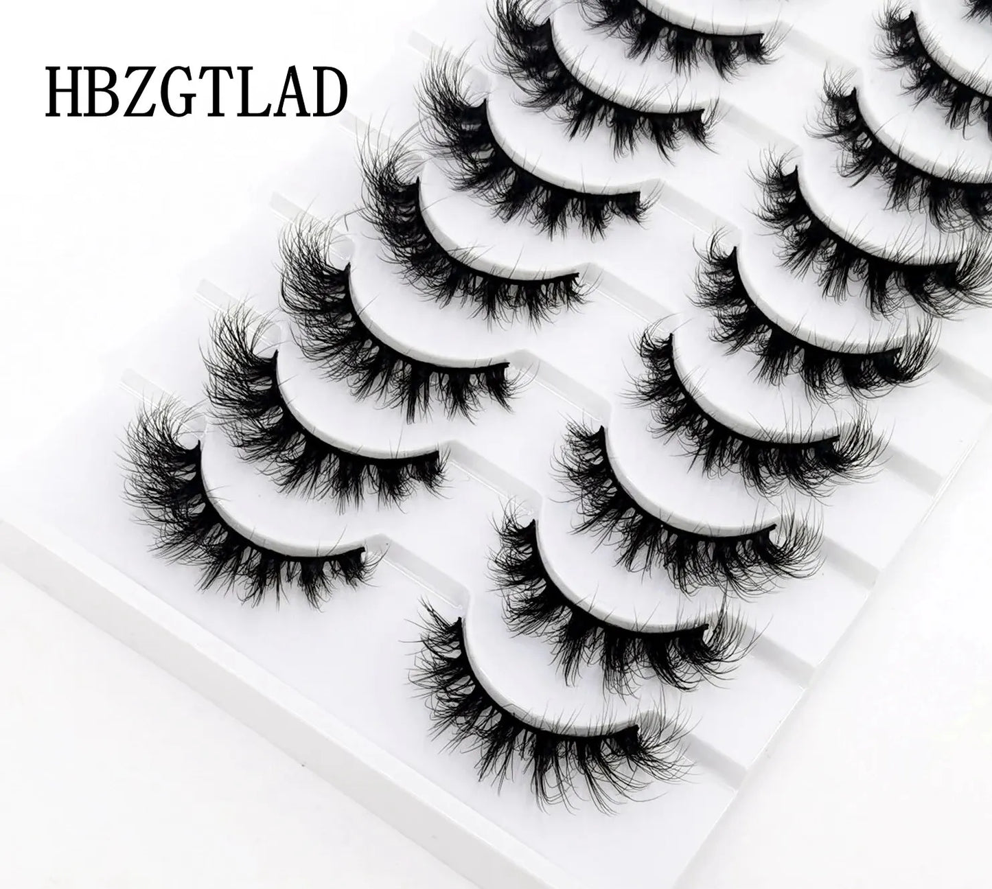 10 Pairs Lashes Fluffy Soft Russian Volumes Mink Lashes 3D Mink Eyelashes Lashes Reusable Fluffy False Lashes Russian Extensions.