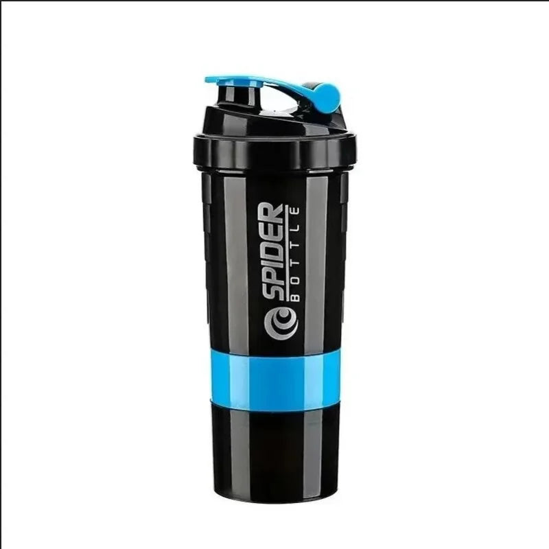3 Layers Shaker Protein Bottle Powder Shake Cup Large Capacity Water Bottle Mixing Cup Body Building Exercise Mixing Bottle.