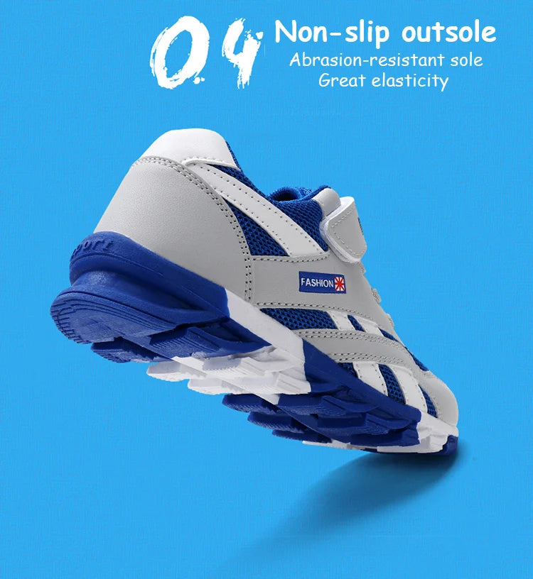 Breathable Summer Kids Sport Shoes 5-16Years Old Boys' Non-Slip Running Sneaker for Children Comfortable School Walking Footwear.
