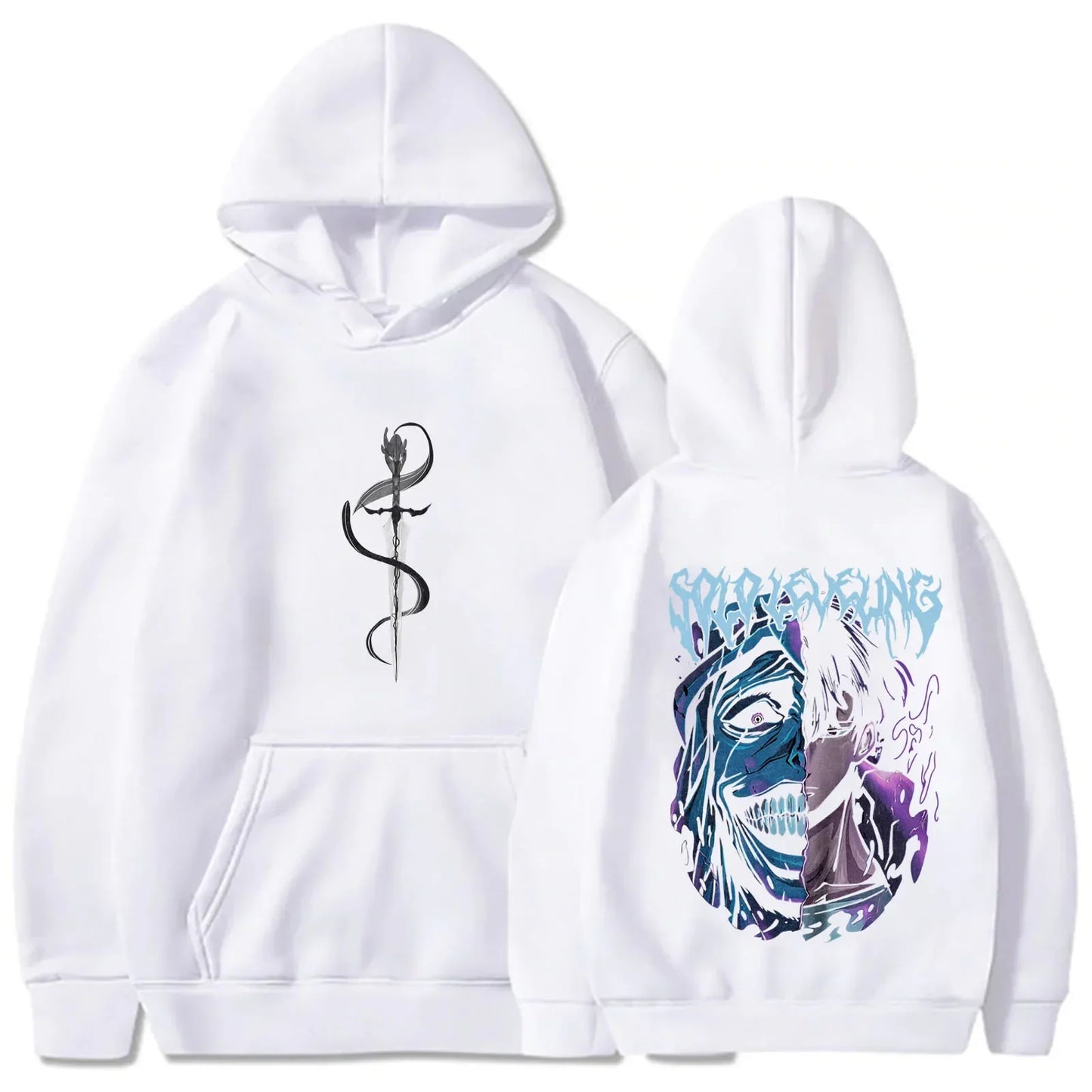 Solo Leveling Statue of God Hoodie Sung Jinwoo Hoodie  Anime Graphic Tees  Anime Sweatshirts Women Men Gift Streetwear.