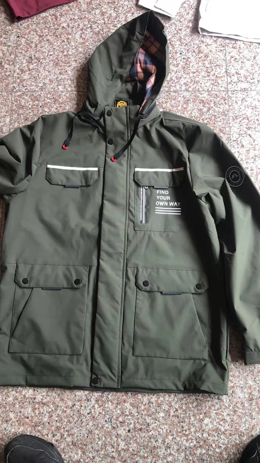 Fashion Men's Casual Windbreaker Jackets Hooded Jacket Man Waterproof Outdoor Soft Shell Winter Coat Clothing Warm Plus Size.