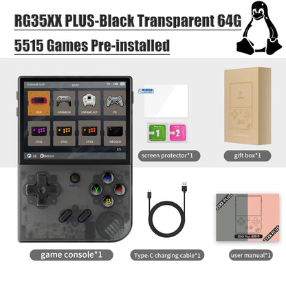 ANBERNIC RG35XX RG35XX PLUS Retro Handheld Game PlayerBuilt-in 64G TF 5000+ Classic Games Support-HDMI TV Portable Game Player