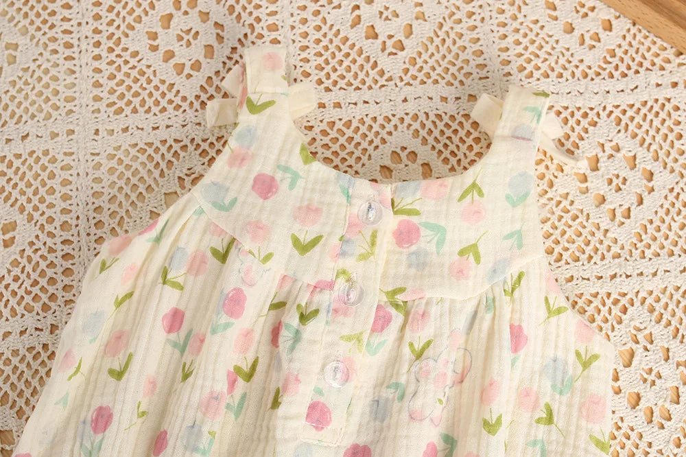 Milan cel 0-2 y Baby Mädchen Kleidung Rüschen Leibchen einteilige Tulpe Kaninchen Säugling Mädchen Overalls Kleinkind Bodysuit mit Hut.