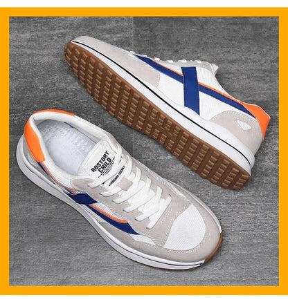 High Quality Flat/6/8 Cm Men Elevator Sneakers Summer Casual Trainers Height Increase Shoes Mesh Student Running Men Lift Shoes.