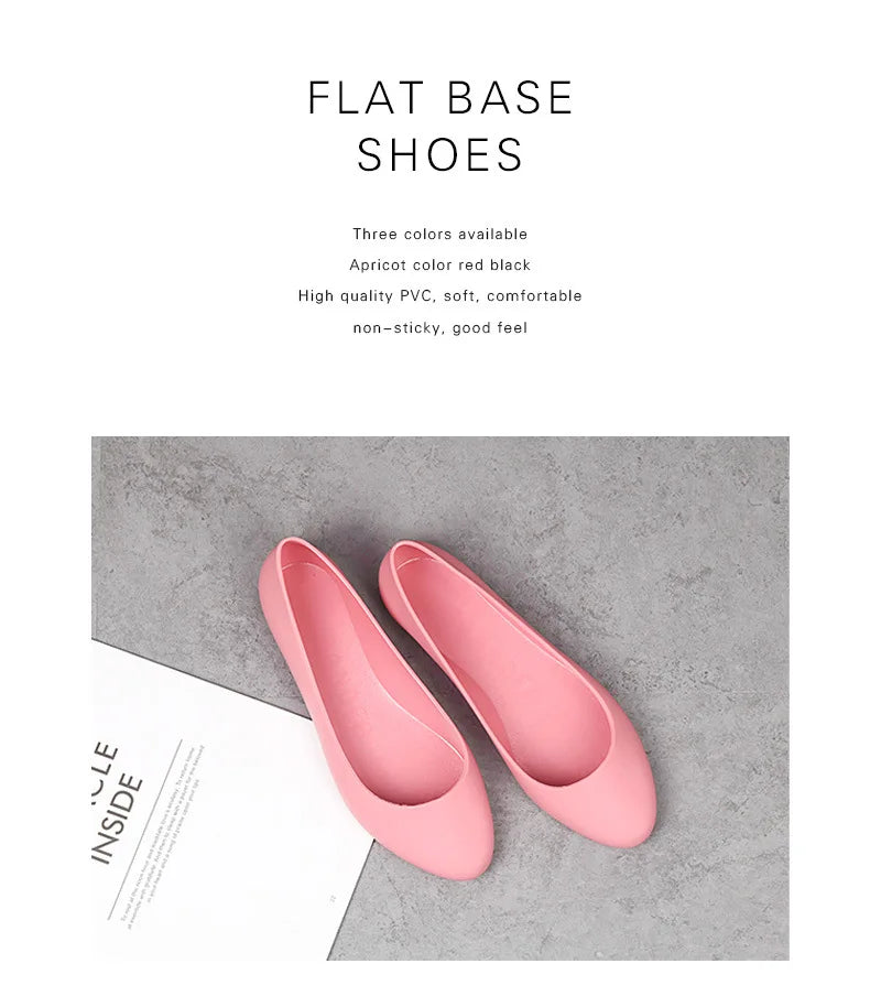 New ladies sandals soft pvc plastic flat non-slip women flat shoes 2022.