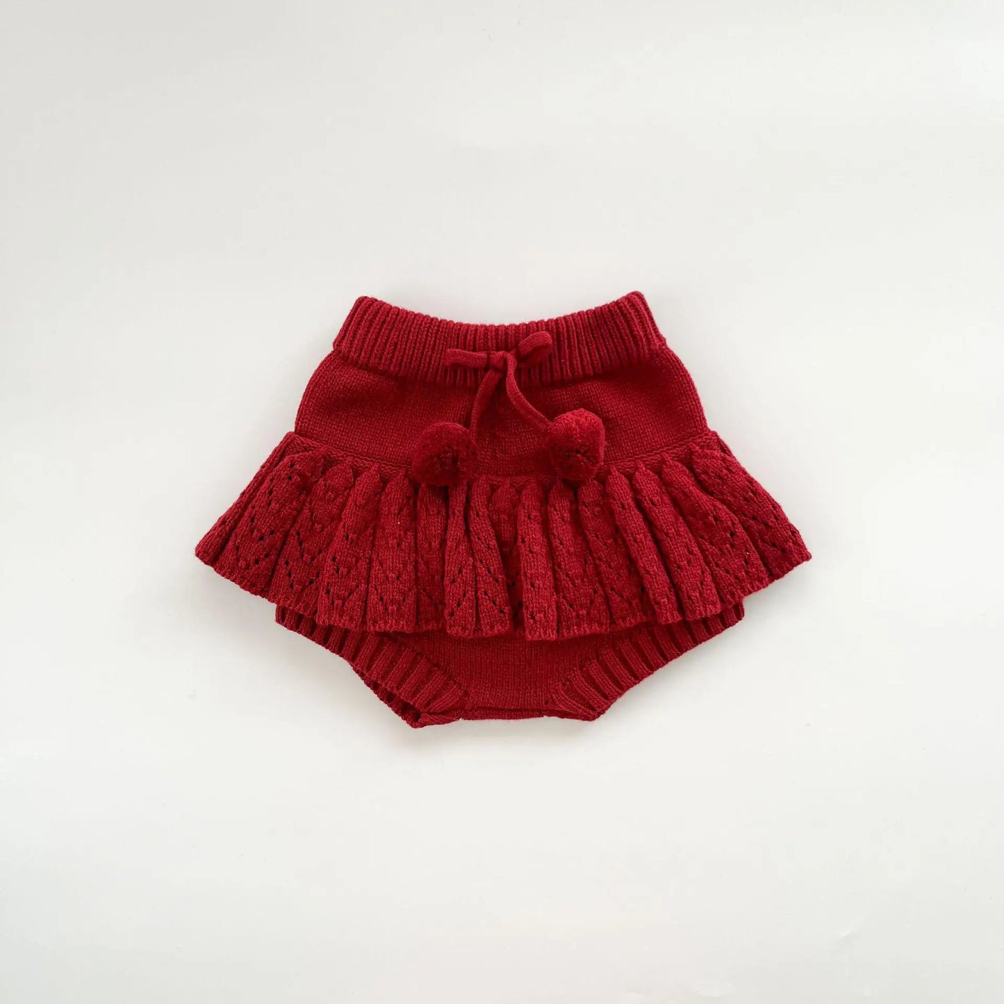 Babykleidungsset 2025, Herbst und Winter, neuer Baby-Strickanzug, Handhaken, Ballpullover + Blasenball-Rock, Hose