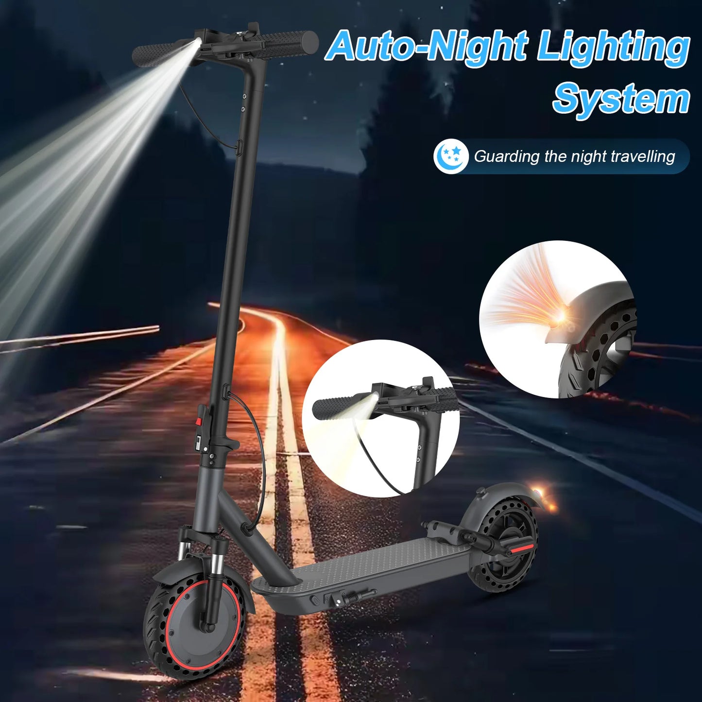 ATSANT LP10 Electric Scooter 500W Powerful Motor 42V10.5Ah 35KM/H 35KM Long Range 10Inch Tyre with APP Shock Absorbing EScooter