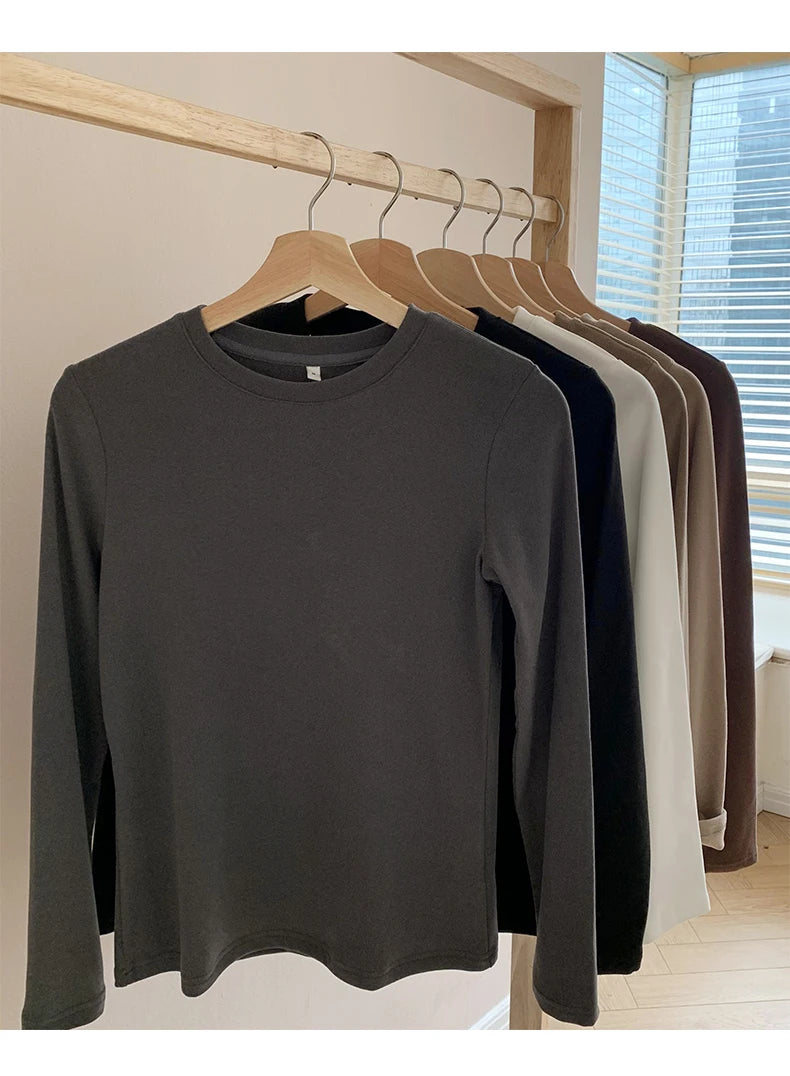 Winter Frauen Pullover T Shirt Frauen Oversize T-Shirt Frau Kleidung Weibliche T Tops Pullover Langarm Rohr Gestrickte T-shirt Top