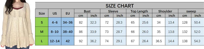 Vintage Babydoll Tops Pullover Lady Ästhetische Kokette Strickpullover Outfit Herbst Square Neck Langarm Strickwaren Pullover Y2k.