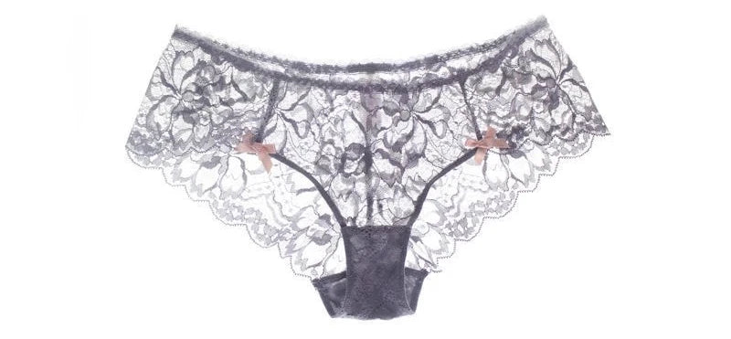 French Coquette Lace Bra Set Bow Straps Minimizer Large Bust Sheer Half Cup Balconette Push Up No Spill Underwire Sexy Lingerie