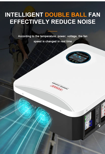 FCHAO sine wave inverter WiFi APP remote control solar photovoltaic hybrid 24V48V off-grid MPPT high power 6.2KW energy-saving.