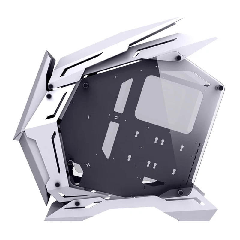 JONSBO MOD-3 Special-shaped Case All Aluminum Tempered Glass E-sports Mecha Theme Chassis E-ATX Motherboard 360 Water-cooled